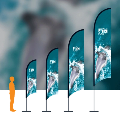 Fin Flag With Background