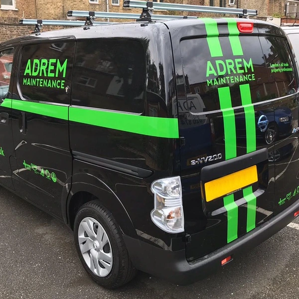 Small Van Graphics Adrem Green