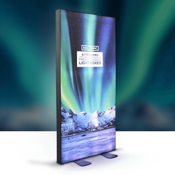Standard SEG Free Standing Lightbox -  Lights On