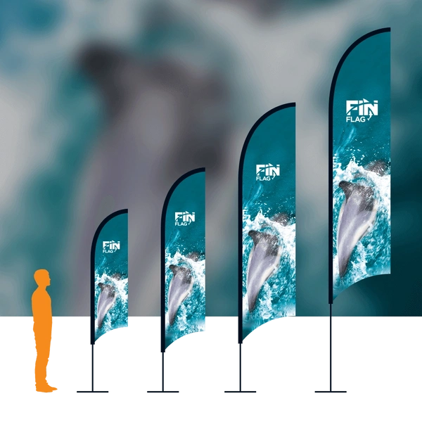 Fin Flag With Background